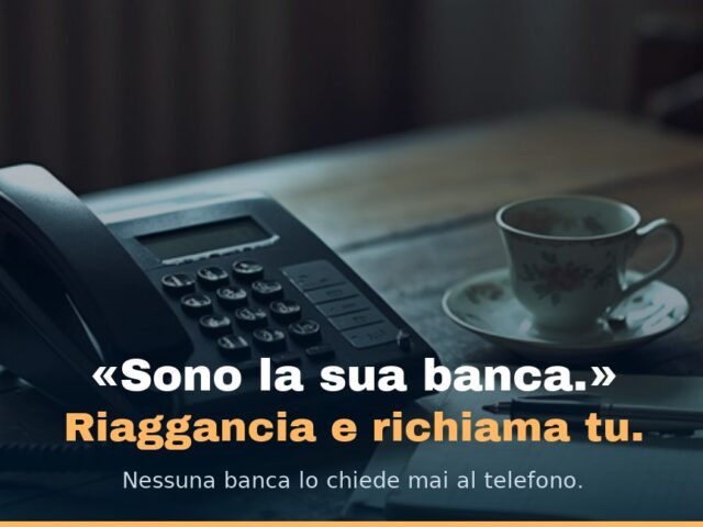 Un telefono di casa appoggiato sul tavolo della cucina, accanto a una tazzina